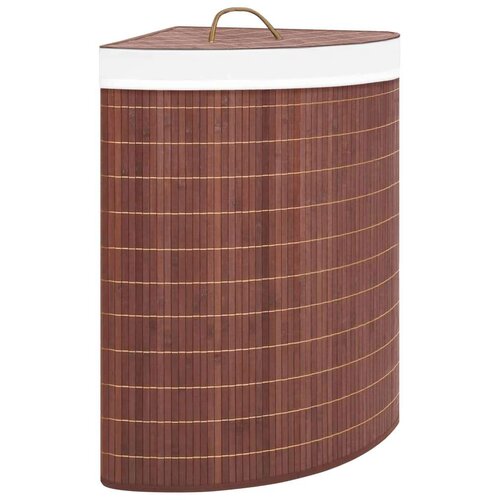  Kutna ko&amp;scaron;ara za rublje od bambusa smeđa 60 L Slike