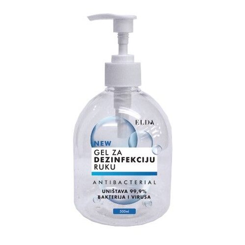 Elda Gel za dezinfekciju ruku sa pumpicom 500 ml Slike