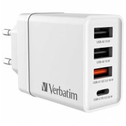 Verbatim USB Wall Charger 30W 1xUSB-C PD 3xUSB-A wei&szlig; 49701 Cijene