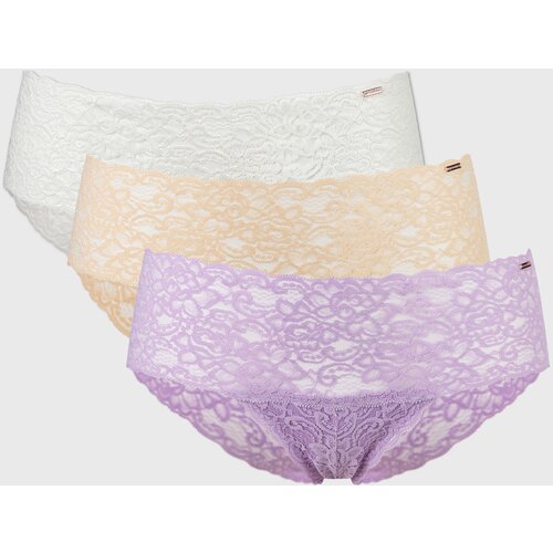 Dorina 3PACK Klasične čipkaste hlačke Lana Floral Cene