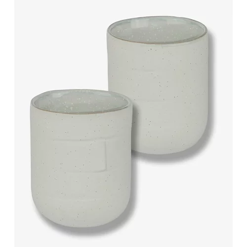 Mette Ditmer Denmark Bele skodelice iz kamna v kompletu 2 ks 0.3 l Sand Grain –