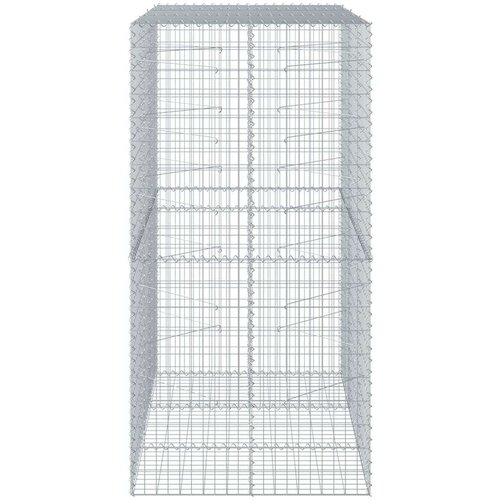 vidaXL Gabionska košara s pokrovom 150x100x200 cm pocinkano železo Cene
