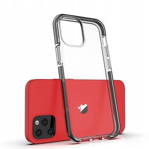 HURTEL Futrola Spring clear TPU za Apple iPhone 12 Mini - Svijetlo roza Cene