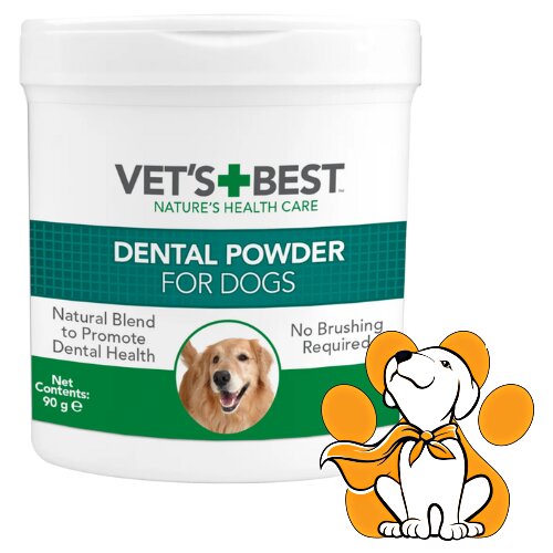 Vets Best dental powder for dogs 90g, prah za zube za pse Slike