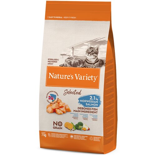 Nature&amp;rsquo;s Variety Selected Sterilised norve&amp;scaron;ki losos - Varčno pakiranje: 2 x 7 kg Slike