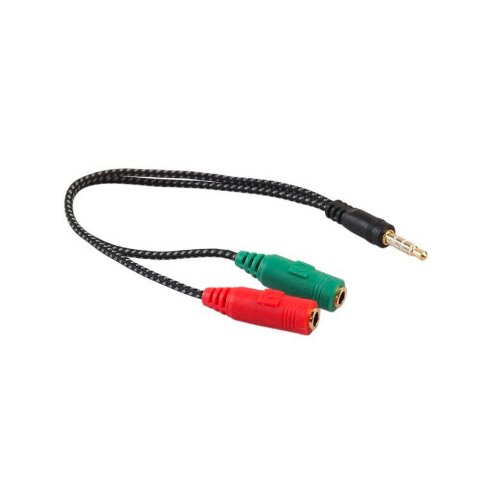 Audio konektor - adapter - slu&scaron;alke + mikrofon na enojni 3,5 mm cinch Cene