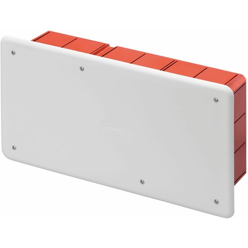 GEWISS razvodna kutija za beton sa poklopcem i din šinom GW48007 294X152X75mm crveno-bela Slike