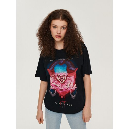 House - Majica kratkih rukava s printom Pennywise - Crna Cijene