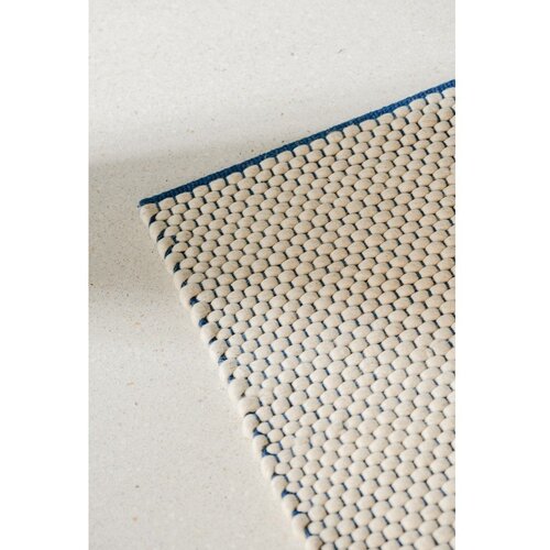 Noo.ma Modra/bež ročno tkana volnena preproga 170x240 cm Lenu &amp;ndash; Slike