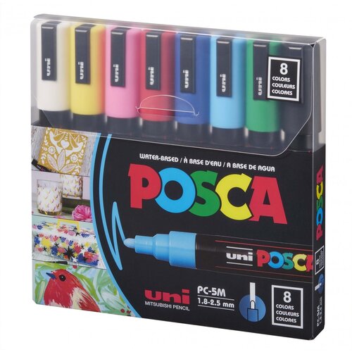 Marker Uni PC-5M POSCA, set 8/1 Cijene