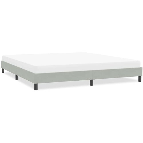  Okvir kreveta bez madraca svijetlo sivi 200x220 cm bar&scaron;un Cijene