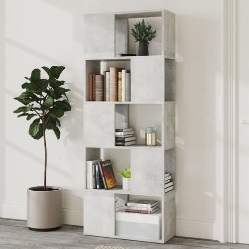  za knjige / sobna pregrada boja betona 60 x 24 x 155 cm Slike