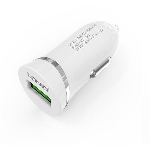  Auto punjač LDNIO DL-C12 5V 2.1A beli Slike