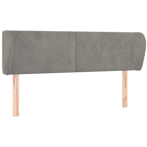 Maison Chic vzglavna omarica - nočna omarica - posteljna omarica z u&amp;scaron;esi svetlo sivo 147x23x78/88 cm žamet, (21712672) Slike