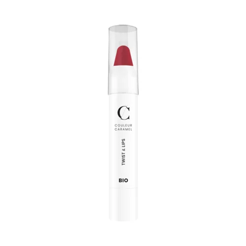 Couleur Caramel twist & lips - 404 rosy red