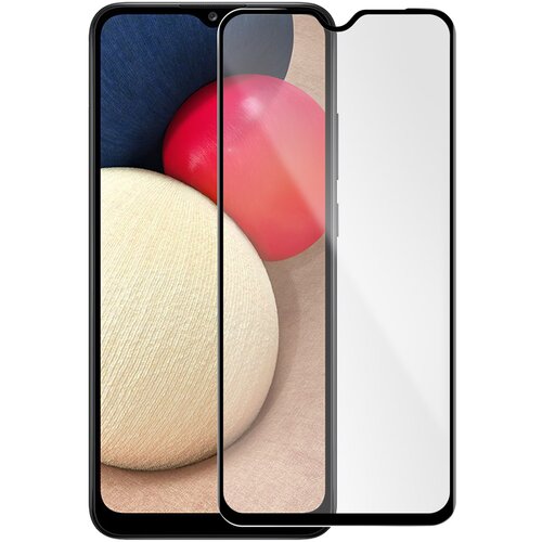 AVIZAR Za&amp;scaron;citno steklo iz kaljenega stekla Samsung Galaxy A12 s po&amp;scaron;evnimi robovi, popoln oprijem - crn obris, (20628917) Slike