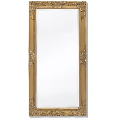  Stensko Ogledalo Baročni Stil 100x50 cm Zlate Barve