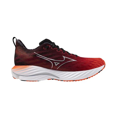 Mizuno Wave Rider 28 (AMS), moške športne superge Ignition Red/Silver/Black - 46.5, (21506123)