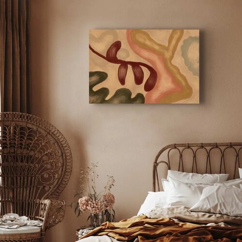  Slika - Colorful shapes &ndash; worn-out figures in lime wash technique 60x40 Cijene