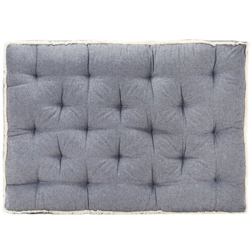 VidaXL Blazina za kavč iz palet modra 120x80x10 cm Slike