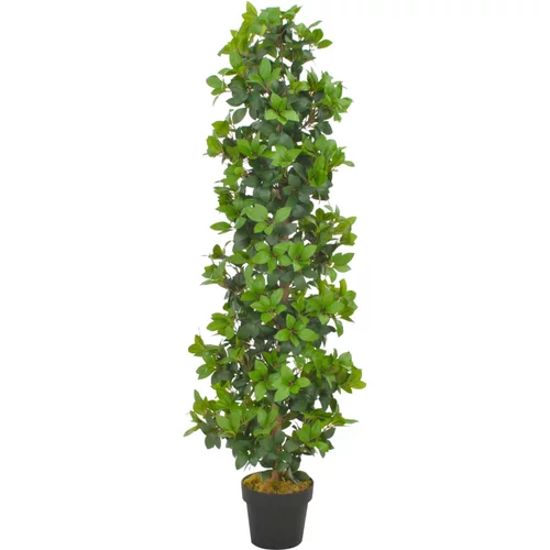 vidaXL Umetna rastlina lovorovo drevo z loncem zelena 150 cm