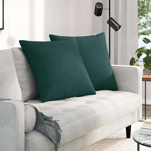 vidaXL jastučići za sofu 2 pcs tamnozelena 60 x 60 cm tkanina Cijene