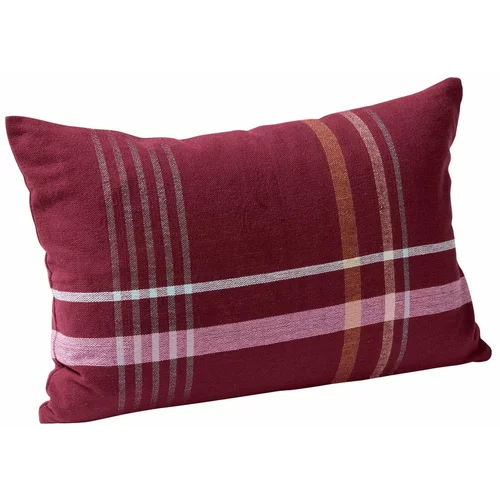 Hübsch crveni pamučni jastuk Sarah, 60 x 40 cm