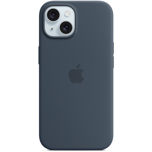 Apple IPHONE 15 SILICONE CASE MAGSAFE STORM BLUE Cene