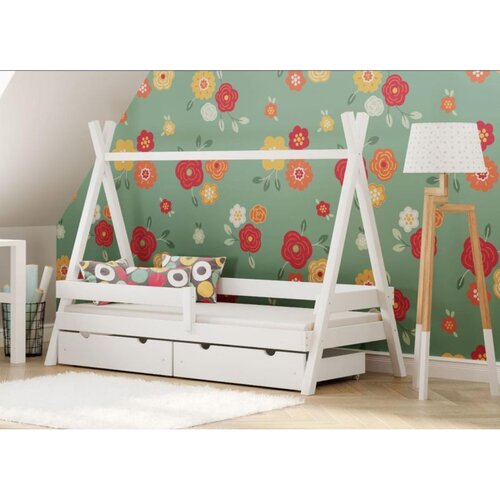  Drveni dječji krevet Tipi Plus - bijeli - 160x80 cm Cijene