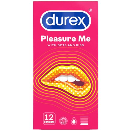 Durex Emoji PleasureMe - kondom z rebri (12 kosov) Cene