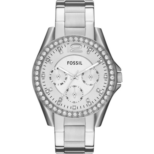 Fossil Ročna ura Riley ES3202 Srebrna Cene