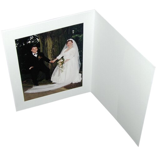 DAIBER 1x100 portrait folders w. passepartout 15x20 white matt Slike