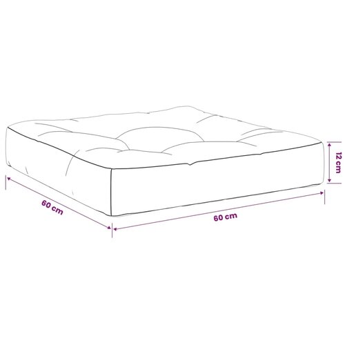  Jastučić za sjedalo od 1 dijela VIANEN 100% poliester - Tamno plava 60 x 60 x 12 cm 1 Slike