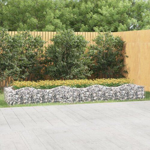 vidaXL Lučna gabionska povišena gredica 400x100x50cm pocinčano željezo Cijene
