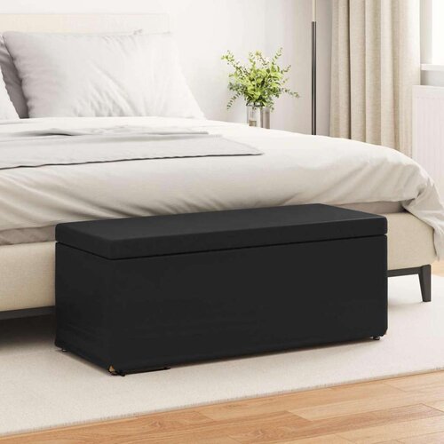  Stolica Crna 101 x 41 x 40 cm Umjetna Koža i Fino Radeći Drvo - Crna 100 cm Umjetna koža Cijene