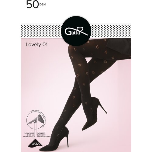 Gatta Lovely 01 50 DEN Nero 2-S Cene