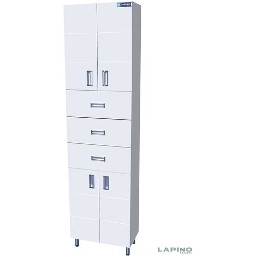 Lapino Ormar za kupatilo 190x60cm Roma 158 Beli Slike