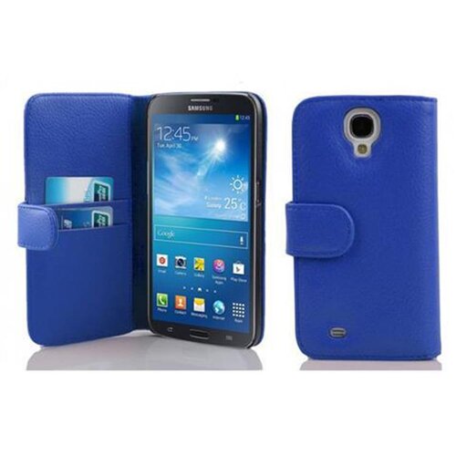 Cadorabo Ohi&scaron;je, združljivo z Samsung Galaxy MEGA 6.3 v mornarsko modra - Za&scaron;čitni ovitek iz teksturiranega umetnega usnja in žep za kartice, (20558478) Cene