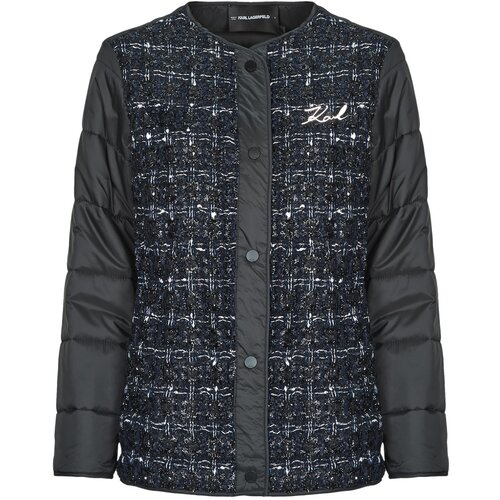 Karl Lagerfeld BOUCLE SHORT PADDED JACKET Plava Slike