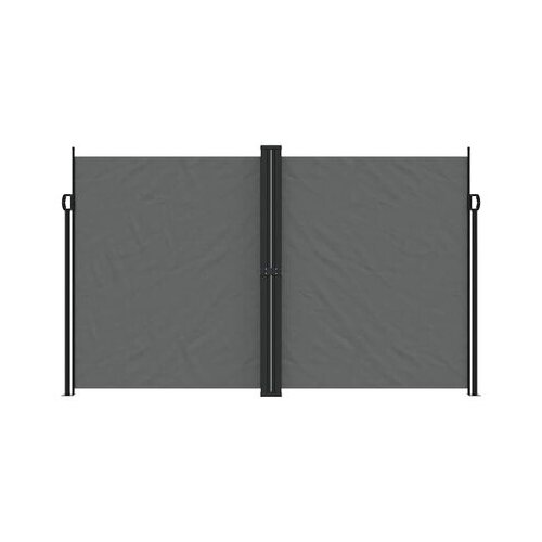 VidaXL Zložljiva stranska tenda Doppio antracit 200x600 cm - Slike