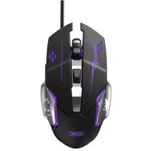 XO M10 Gaming Mechanical 6 Button mis Blac-Silver Slike