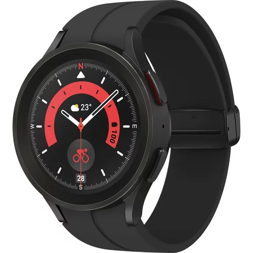 Samsung Galaxy Watch5 Pro Smart Watch, Health Features, Fitness Tracker, Long-Lasting Battery, Bluetooth, 45 mm, Black Titanium