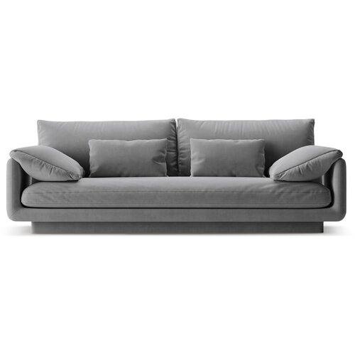 Micadoni Svetlo siva sedežna garnitura iz tkanine bouclé 220 cm Torino – Home Cene