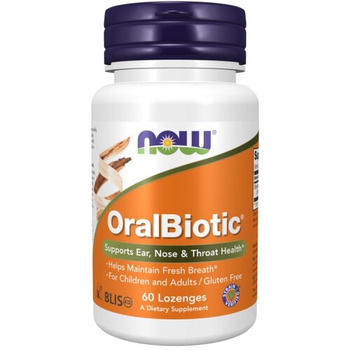 Now Foods Pastile OralBiotic - svež dah NOW (60 pastil) Cene