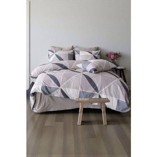 VIKTORIJA komplet set posteljina za francuski ležaj cotton 200x220cm, diamon bej Cene