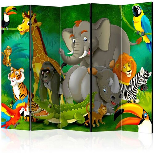 Paravan u 5 dijelova - Colourful Safari II [Room Dividers] 225x172 Cijene