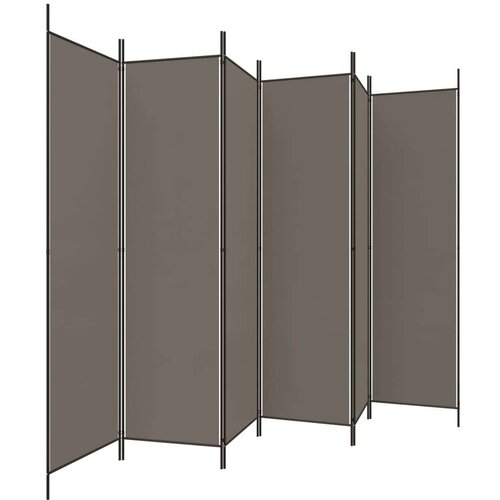  pregrada s 6 panela antracit 300 x 220 cm od tkanine Slike