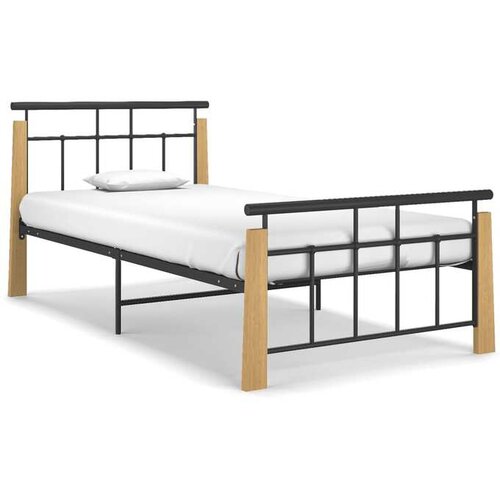  Okvir Za krevet od metala i masivne hrastovine 100 x 200 cm Cijene