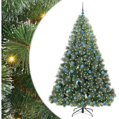 VidaXL Umjetno božićno drvce s stalakom Zelena 210 cm PE i PVC Slike