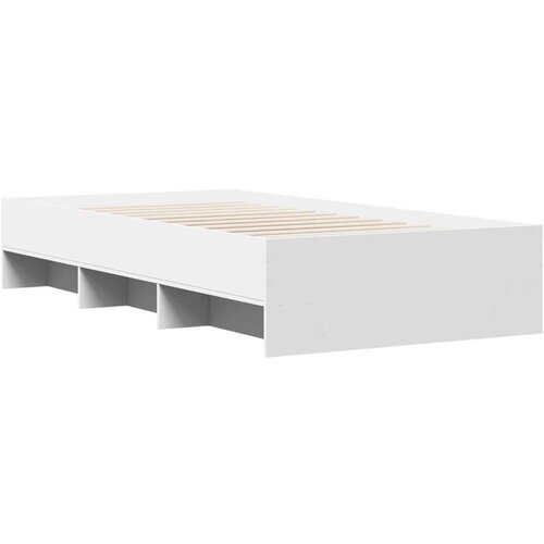 VidaXL okvir za krevet bijeli 100 x 200 cm konstruirano drvo Slike